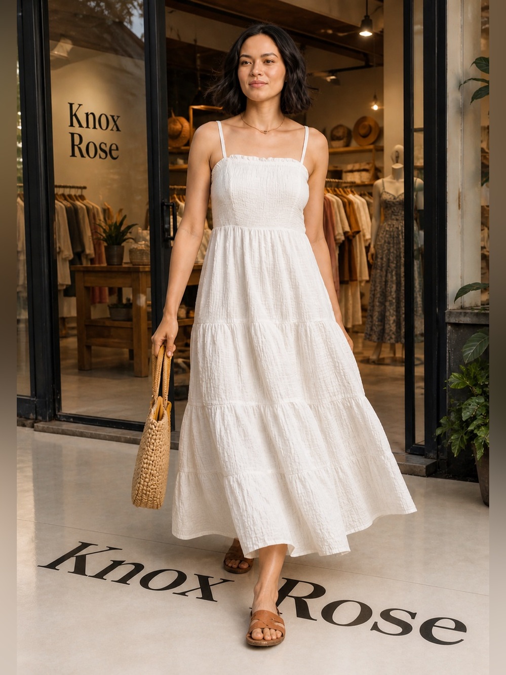 Knox Rose Cream Maxi Dress